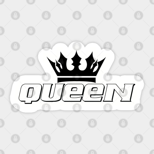 Queen, Black Queen, Black Woman Sticker by UrbanLifeApparel
